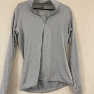 NIKE Golf Dri-Fit  Gray Long Sleeve 1/4 Zip Top Women's Size L Large